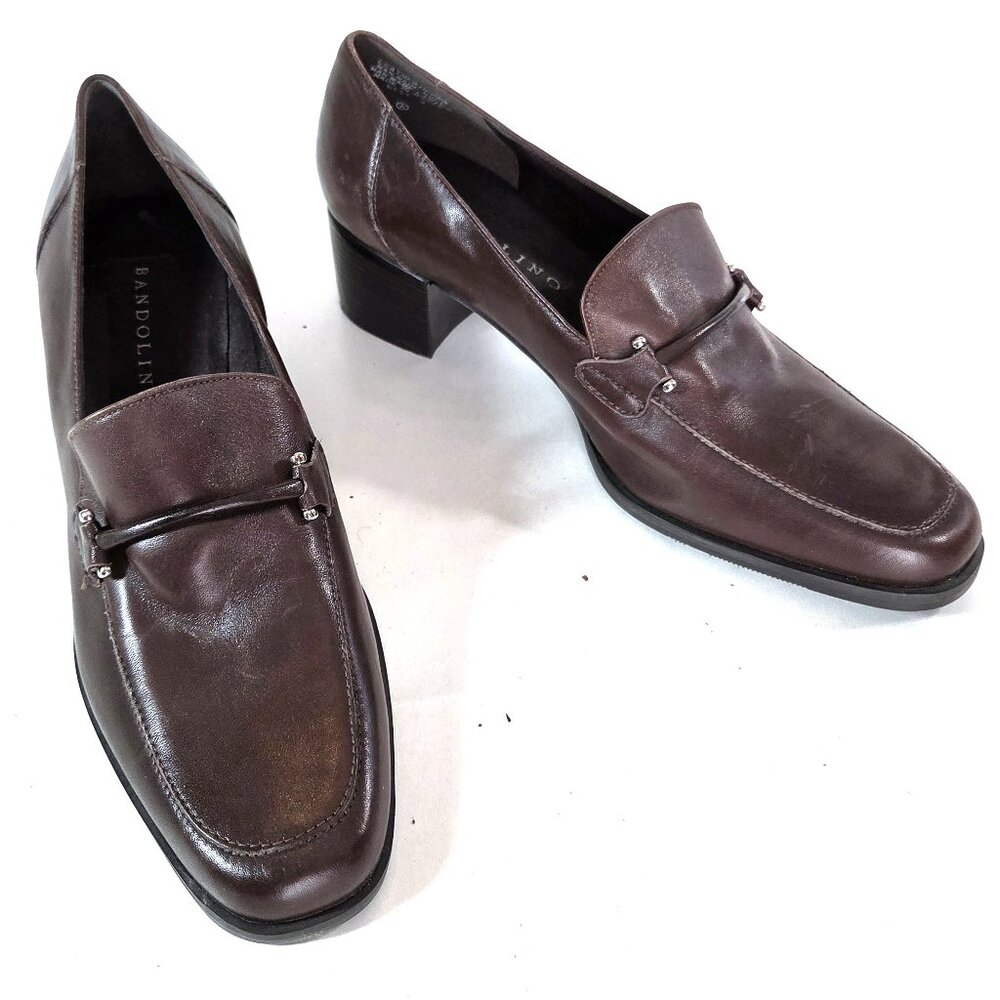 Bandolino Chocolate Brown Leather Shoes Size 8